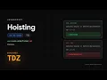 JavaScript Hoisting Explained var let const the Temporal Dead Zone Visualized