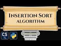 Insertion Sort Algorithm Visualization Step by Step Python Code Animation