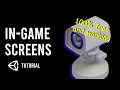 how to add in-game screens CCTV security camera in unity