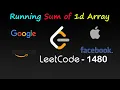LEETCODE - 1480 Running Sum of 1d Array Easy solution