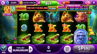 Slotomania 5 croc 50b scatter Mighty Silver Deluxe
