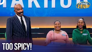 When Flirting On Family Feud Gets Uncomfortably Spicy! | Family Feud