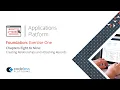 Applications Platform Foundation Exercise 1 - Chapters 8 to 9 Creating Releationships