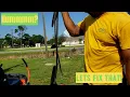 How to change the deck belt Badboy Magnum riding lawn mower
