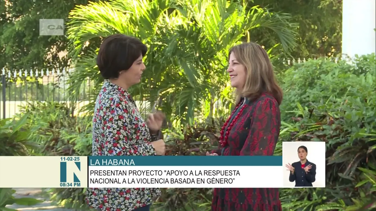Conferencia de prensa del proyecto "Apoyo a la respuesta nacional a la violencia basada en género"