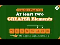 At Least Two Greater Elements School Practice Problem GeeksforGeeks School