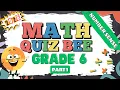 2025 Math Quiz Bee for Grade 6 Quiz 1 Number Sense Quiz by brainYs