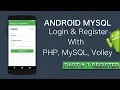 Part 1 Register - Login Register with Php MySQL and Volley Library Android