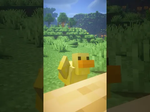 A Very NORMAL Duck in Minecraft #shorts