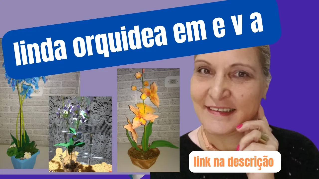 MOLDE PARA ORQUÍDEA AZUL