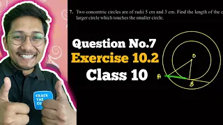 Class 10 Exercise 10.2 Question 7 | Circles