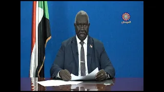 كلمة نائب رئيس مجلس السيادة مالك عقار للشعب السوداني عبر التلفزيون القومي