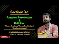 Functions in C Built-in User-Defined Functions Syntax Examples Varchasva Academy BTech