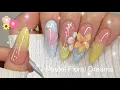 Soft Spring Florals Gel-X Nail Tutorial Step-By-Step