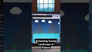 I Animated Sunset Landscape in Python Pygame