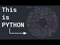 I made a DONUT-SHAPED DONUT C in PYTHON