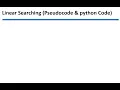 Linear Searching Pcode Python code
