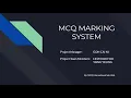 MCQ Marking System using Python