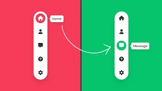 Animated Magic Menu Indicator using CSS Javascript Vertical Tab Menu Design