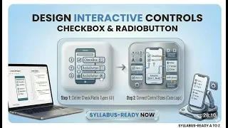MAD Practical 6 Design CheckBox RadioButton in Android MSBTE