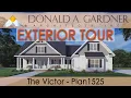 Modern farmhouse home plan with two master suites and a split garage The Victor