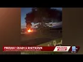 Fiery crash freeway closure in Racine