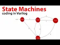 State Machines - coding in Verilog with testbench and implementation on an FPGA