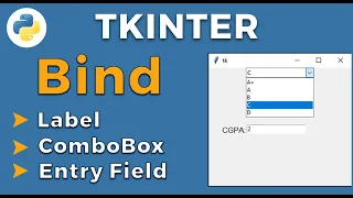How to bind widgets in Tkinter Python and Tkinter GUI