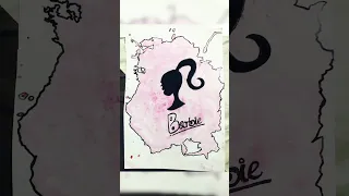 Easy Barbie Spill Art