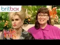 Patsy Freezes on Live Television While Being Interviewed by Dawn French Absolutely Fabulous