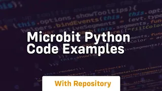 microbit python code examples