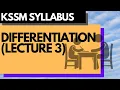 Technique of Differentiation Part 1 Differentiation Lecture 3 Add Maths KSSM Math Tutor Edu