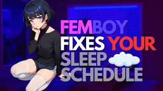 Download Shy FEMBOY fixes your sleep schedule ASMR (whispering)(soft talking) MP3