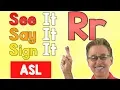 See it Say it Sign it The Letter R ASL for Kids Jack Hartmann
