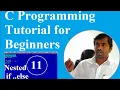 C Language Tutorial for Beginners Nested if else statement