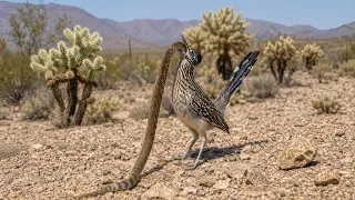 Roadrunner vs Rattlesnake A Race Against Time to Feed Its Chicks BBTV