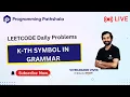 Code EveryDay Recursion Asked in Amazon Goldman Sachs 779 K-th Symbol in Grammar