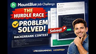 The Hurdle Race HackerRank MountBlue Job Challenge - Problem Solved with Explanation