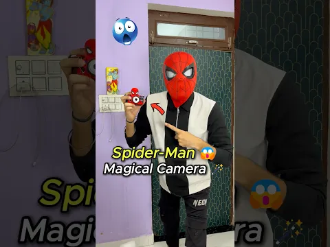 SPIDER-MAN MAGICAL CAMERA 😱🪄 | MINI VLOG #shorts #minivlog #magic