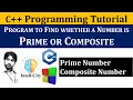 Prime Number Program in C