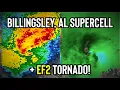 Billingsley AL Supercell Radar Loop - EF2 Tornado