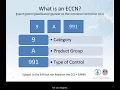 Export licenses licensing export control classification number