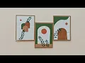 Cardboard crafts for home decor Wall decor ideas with cardboard Boho painting wall art
