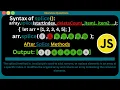 JavaScript Splice Method - Add Remove and Replace Array Elements Zero To Pro Level Tak