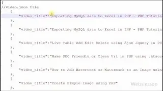 Load JSON Data using Ajax getJSON Method