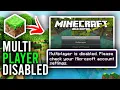 How To Fix Multiplayer Disabled In Minecraft Java - Full Guide