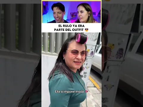 Salió a la calle con un rulo puesto y terminó convirtiéndolo en parte del look
