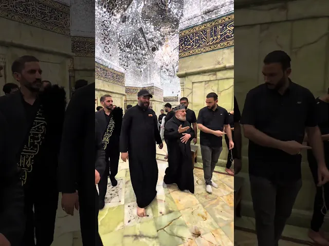 ⁣زيارة مرقد الامامين الكاظمين ( عليهما السلام ) مع مجموعة من خدمة الامام الحسين.عليه السلام.