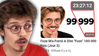 Un mec a passé 20 heures à dire mon "FuzeIII" non stop