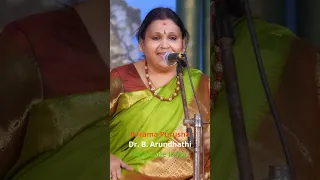 parama purusha by dr b arundhathi presented at sai gramam carnaticmusic barundhathi